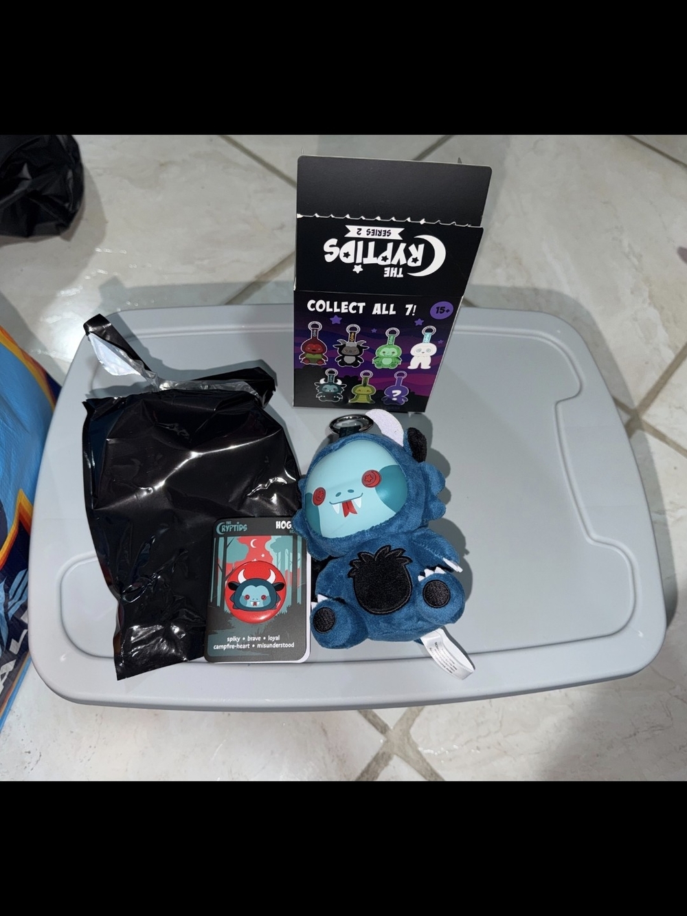 The Cryptids Hogan Yeti Plush Series 2 Blue Black 2024